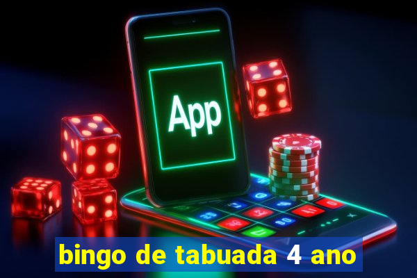 bingo de tabuada 4 ano